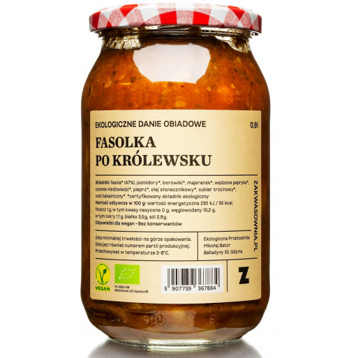 FASOLKA PO KRÓLEWSKU BIO 900 ml - ZAKWASOWNIA