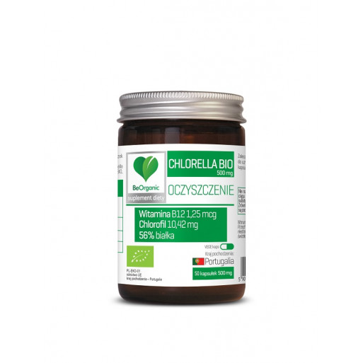 CHLORELLA BIO 50 KAPSUŁEK (500 mg) - BE ORGANIC