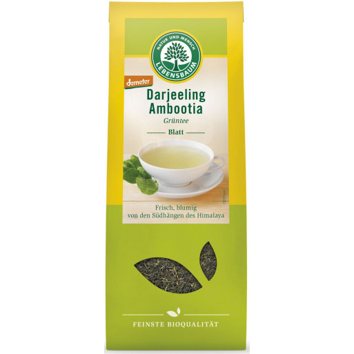 HERBATA ZIELONA DARJEELING LIŚCIASTA BIO 50 g - LEBENSBAUM HERBATA ZIELONA DARJEELING LIŚCIASTA BIO 50 g - LEBENSBAUM