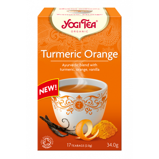 HERBATKA KURKUMA POMARAŃCZA (TURMERIC ORANGE) BIO (17 x 2 g) 34 g - YOGI TEA