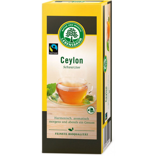 HERBATA CZARNA CEYLON EKSPRESOWA BIO (20 x 2 g) 40 g - LEBENSBAUM