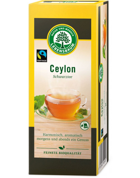 HERBATA CZARNA CEYLON EKSPRESOWA BIO (20 x 2 g) 40 g - LEBENSBAUM