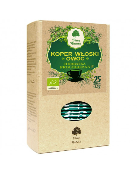 HERBATKA Z OWOCU KOPRU WŁOSKIEGO BIO (25 x 2 g) 50 g - DARY NATURY