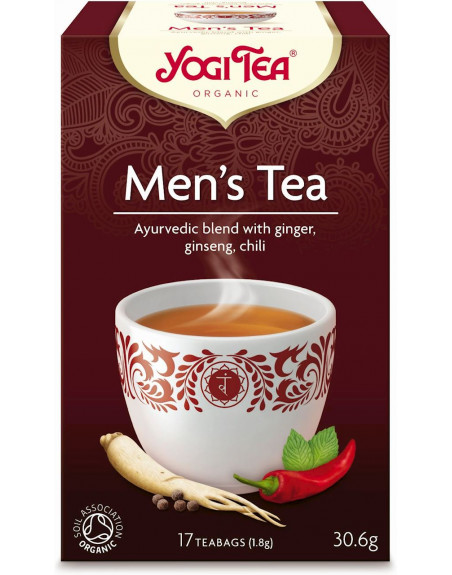 HERBATKA DLA MĘŻCZYZN (MEN'S TEA) BIO (17 x 1,8 g) 30,6 g - YOGI TEA