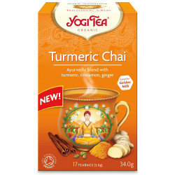 HERBATKA ZŁOTY CHAI Z KURKUMĄ (TURMERIC CHAI) BIO (17 x 2 g) 34 g - YOGI TEA