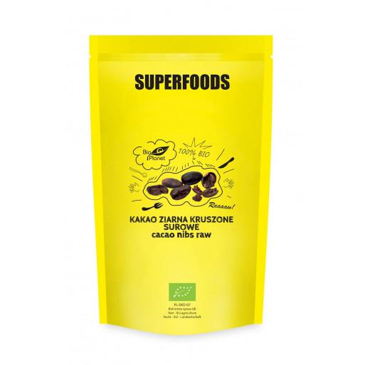 KAKAO ZIARNA KRUSZONE SUROWE BIO 600 g - BIO PLANET