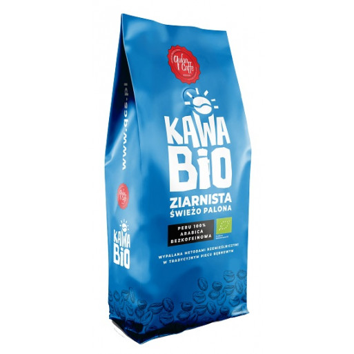 KAWA ZIARNISTA BEZKOFEINOWA ARABICA 100 % BIO 250 g - QUBA CAFFE