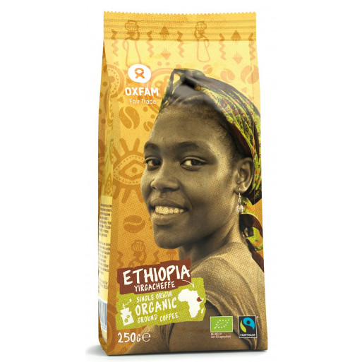 KAWA MIELONA ARABICA 100 % YIRGACHEFFE ETIOPIA FAIR TRADE BIO 250 g - OXFAM