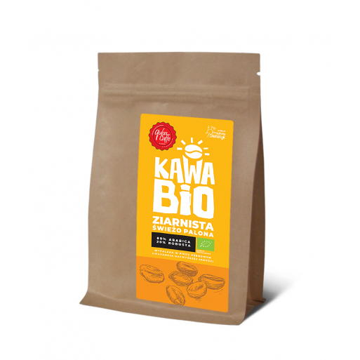 KAWA ZIARNISTA ARABICA/ROBUSTA MIESZANKA 80/20 BIO 250 g - QUBA CAFFE