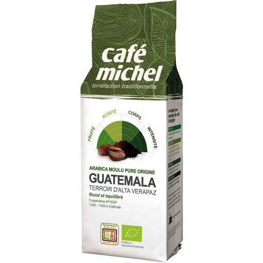 KAWA MIELONA ARABICA 100 % GWATEMALA FAIR TRADE BIO 250 g - CAFE MICHEL