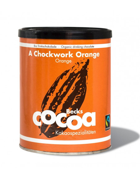 CZEKOLADA DO PICIA POMARAŃCZOWO - IMBIROWA FAIR TRADE BEZGLUTENOWA BIO 250 g - BECKS COCOA