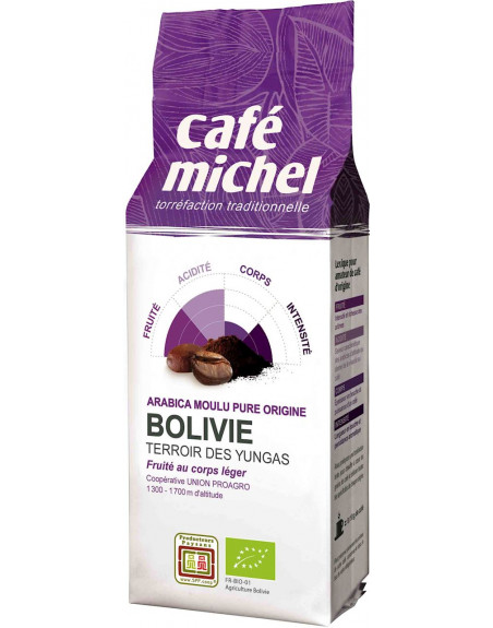 KAWA MIELONA ARABICA 100 % BOLIWIA FAIR TRADE BIO 250 g - CAFE MICHEL