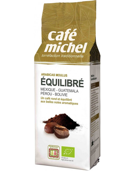 KAWA MIELONA ARABICA 100 % PREMIUM EQUILIBRE FAIR TRADE BIO 250 g - CAFE MICHEL