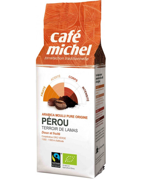 KAWA MIELONA ARABICA 100 % PERU FAIR TRADE BIO 250 g - CAFE MICHEL