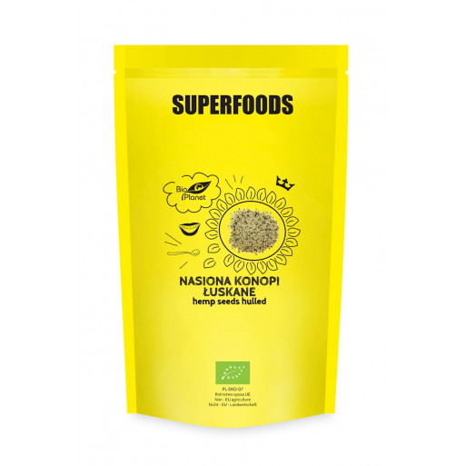 NASIONA KONOPI ŁUSKANE BIO 600 g - BIO PLANET