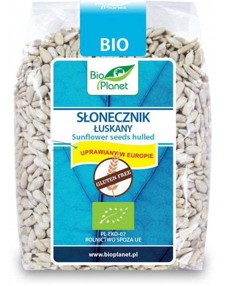 SŁONECZNIK ŁUSKANY BEZGLUTENOWY BIO 250 g - BIO PLANET