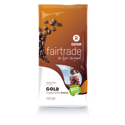 KAWA ZIARNISTA ARABICA 100 % YIRGACHEFFE ETIOPIA FAIR TRADE BIO 250 g - OXFAM KAWA ZIARNISTA ARABICA 100 % YIRGACHEFFE ETIOPIA FAIR TRADE BIO 250 g - OXFAM