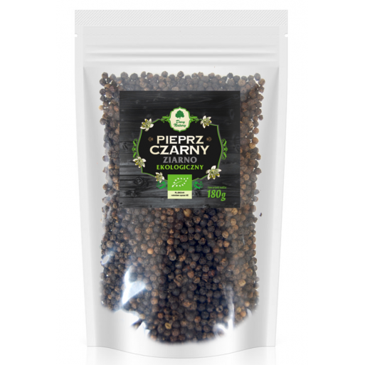 PIEPRZ CZARNY ZIARNO (UZUPEŁNIENIE) BIO 180 g - DARY NATURY