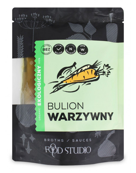 BULION WARZYWNY W PŁYNIE BEZGLUTENOWY BIO 350 ml - FOOD STUDIO