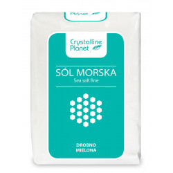 SÓL MORSKA DROBNO MIELONA 600 g - CRYSTALLINE PLANET