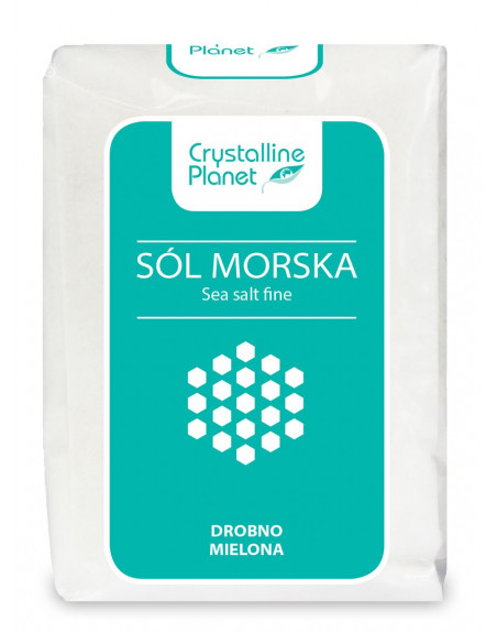 SÓL MORSKA DROBNO MIELONA 600 g - CRYSTALLINE PLANET