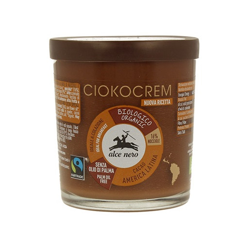 KREM ORZECHOWO - CZEKOLADOWY FAIR TRADE BIO 180 g - ALCE NERO