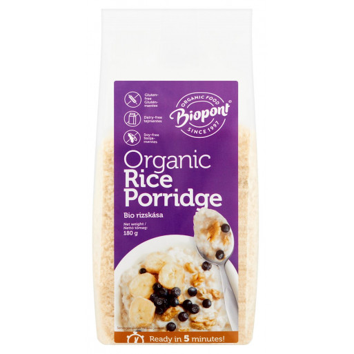 KASZKA RYŻOWA BEZGLUTENOWA BIO 180 g - BIOPONT KASZKA RYŻOWA BEZGLUTENOWA BIO 180 g - BIOPONT