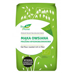 MĄKA OWSIANA PRAŻONA WYSOKOBŁONNIKOWA BIO 400 g - BIO PLANET