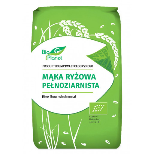 MĄKA RYŻOWA PEŁNOZIARNISTA BIO 500 g - BIO PLANET MĄKA RYŻOWA PEŁNOZIARNISTA BIO 500 g - BIO PLANET