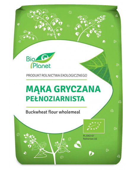 MĄKA GRYCZANA PEŁNOZIARNISTA BIO 1 kg - BIO PLANET