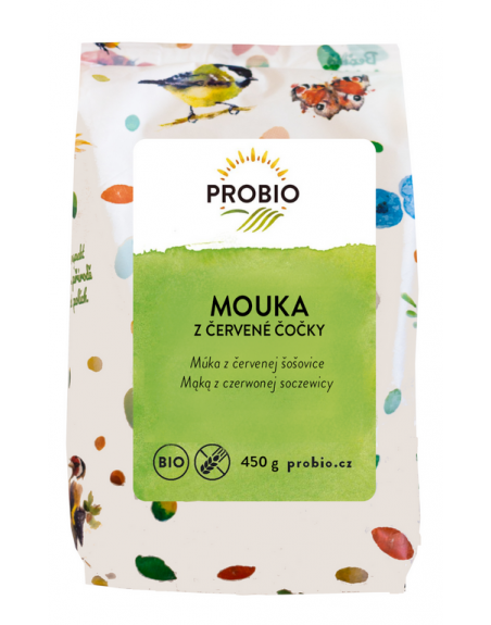 MĄKA Z CZERWONEJ SOCZEWICY BEZGLUTENOWA BIO 450 g - PROBIO