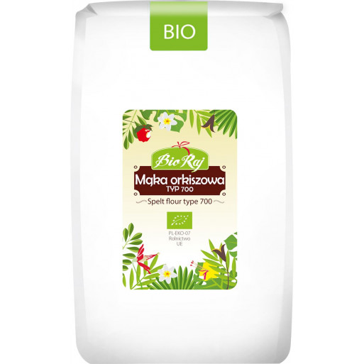 MĄKA ORKISZOWA BIAŁA TYP 700 BIO 1 kg - BIO RAJ