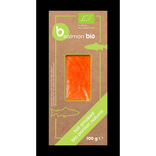 ŁOSOŚ ATLANTYCKI WĘDZONY NA GORĄCO PORCJA (KOPERTA) BIO 100 g - BETTER FISH (B SALMON)