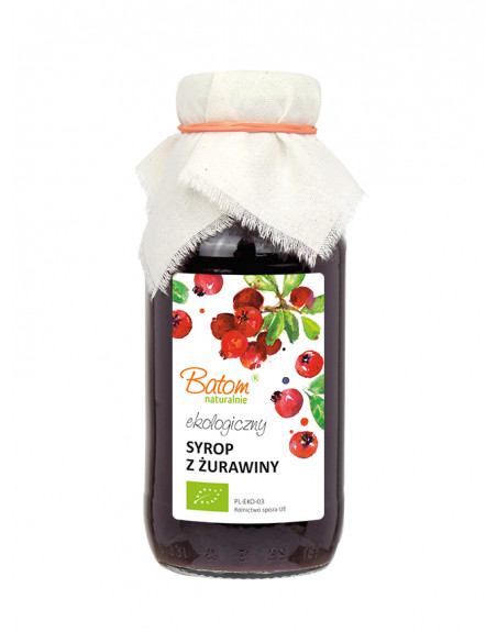 SYROP ŻURAWINOWY BIO 330 ml - BATOM