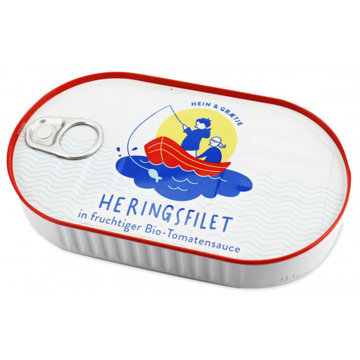 ŚLEDŹ FILET W BIO SOSIE POMIDOROWYM 200 g - SYWAN