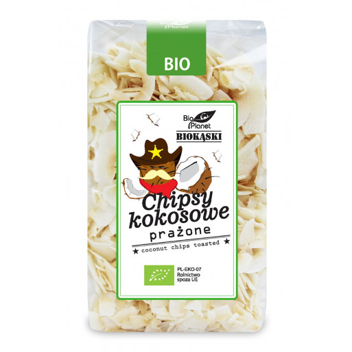 CHIPSY KOKOSOWE PRAŻONE BIO 150 g - BIO PLANET