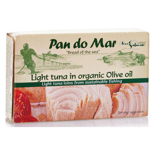 TUŃCZYK LEKKI W BIO OLIWIE Z OLIWEK 120 g - PAN DO MAR