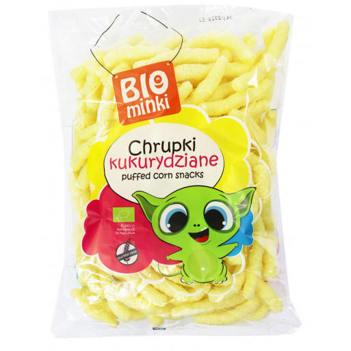 CHRUPKI KUKURYDZIANE BEZGLUTENOWE BIO 150 g - BIOMINKI