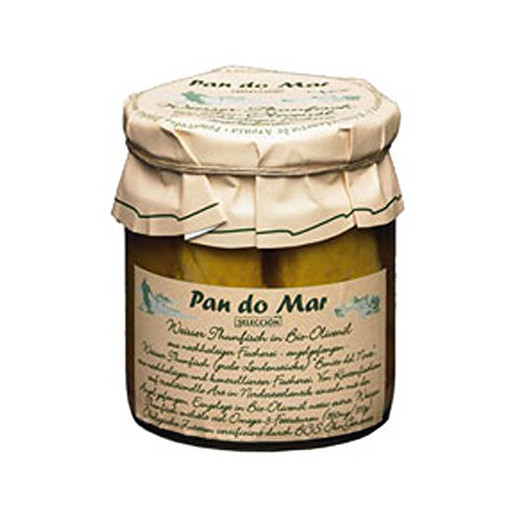 TUŃCZYK BIAŁY W BIO OLIWIE Z OLIWEK 220 g (SŁOIK) - PAN DO MAR