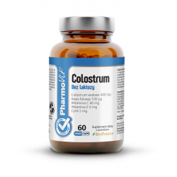 COLOSTRUM BOVINUM BEZGLUTENOWE (400 mg) 60 KAPSUŁEK - PHARMOVIT (CLEAN LABEL)