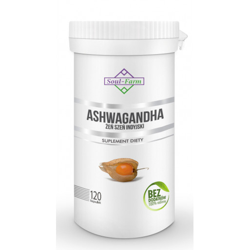 ASHWAGANDHA EKSTRAKT 120 KAPSUŁEK (500 mg) - SOUL FARM