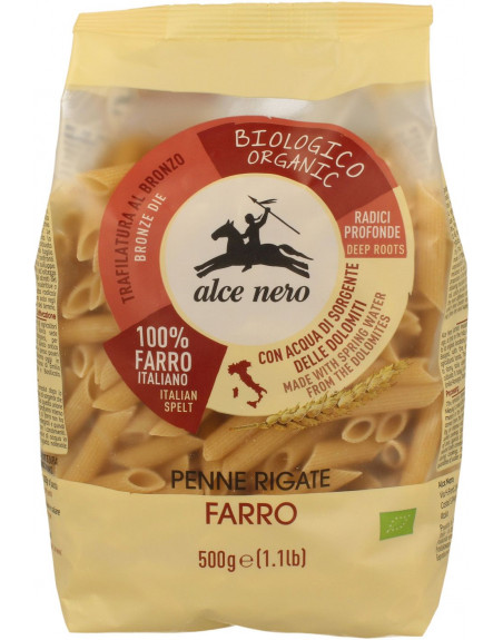 MAKARON (ORKISZOWY) PENNE BIO 500 g - ALCE NERO