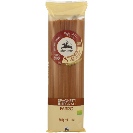 MAKARON (ORKISZOWY RAZOWY) SPAGHETTI BIO 500 g - ALCE NERO