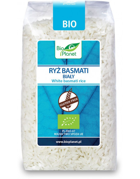 RYŻ BASMATI BIAŁY BEZGLUTENOWY BIO 500 g - BIO PLANET