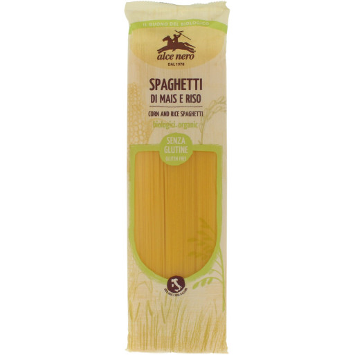 MAKARON (KUKURYDZIANO - RYŻOWY) SPAGHETTI BEZGLUTENOWY BIO 250 g - ALCE NERO