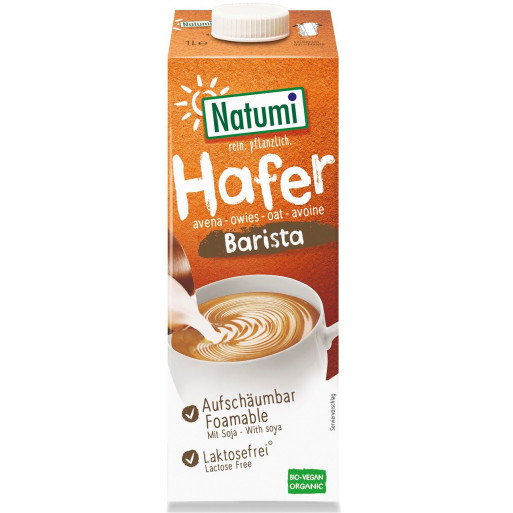 NAPÓJ OWSIANY Z SOJĄ BARISTA BEZ DODATKU CUKRÓW BIO 1 L - NATUMI