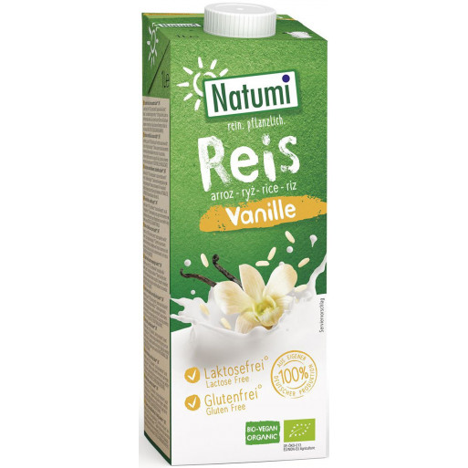 NAPÓJ RYŻOWO - WANILIOWY BEZ DODATKU CUKRÓW BEZGLUTENOWY BIO 1 L - NATUMI