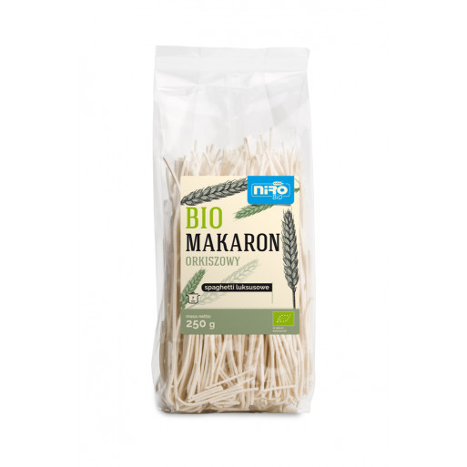 MAKARON (ORKISZOWY) SPAGHETTI LUKSUSOWY BIO 250 g - NIRO