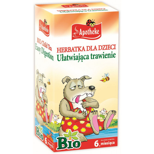 HERBATKA DLA DZIECI - NA TRAWIENIE BIO (20 x 1,5 g) 30 g - APOTHEKE