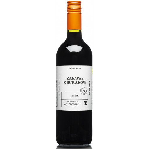 ZAKWAS Z BURAKÓW Z CHILI BEZGLUTENOWY BIO 700 ml - ZAKWASOWNIA